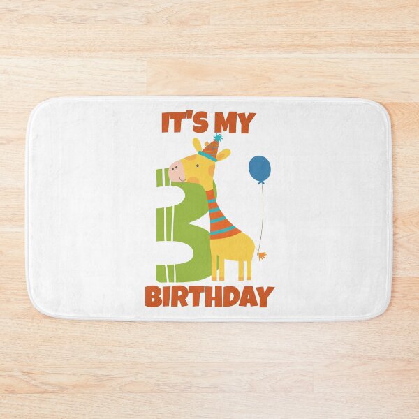 Item preview, My 3rd Birthday, Happy 3rd Birthday, Happy third Birthday Giraffe Design for boys and girls designed and sold by marosharaf.