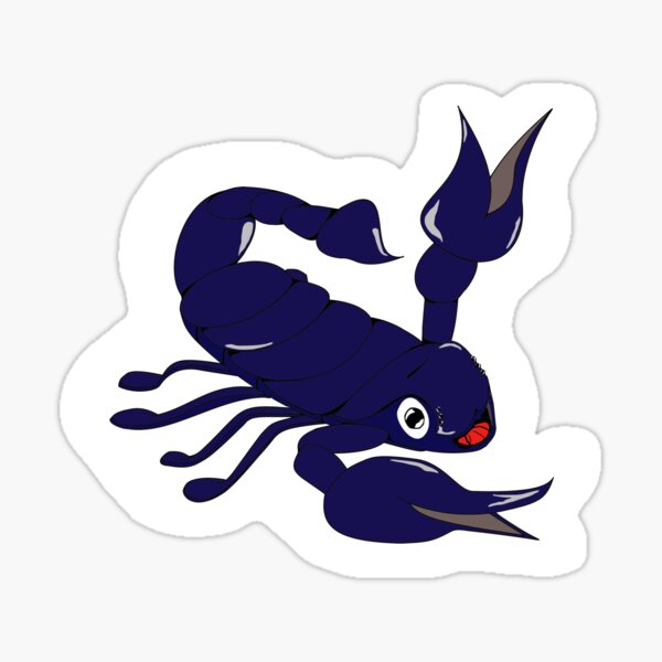 Astrology: Scorpio Edition with background deep blue Sticker