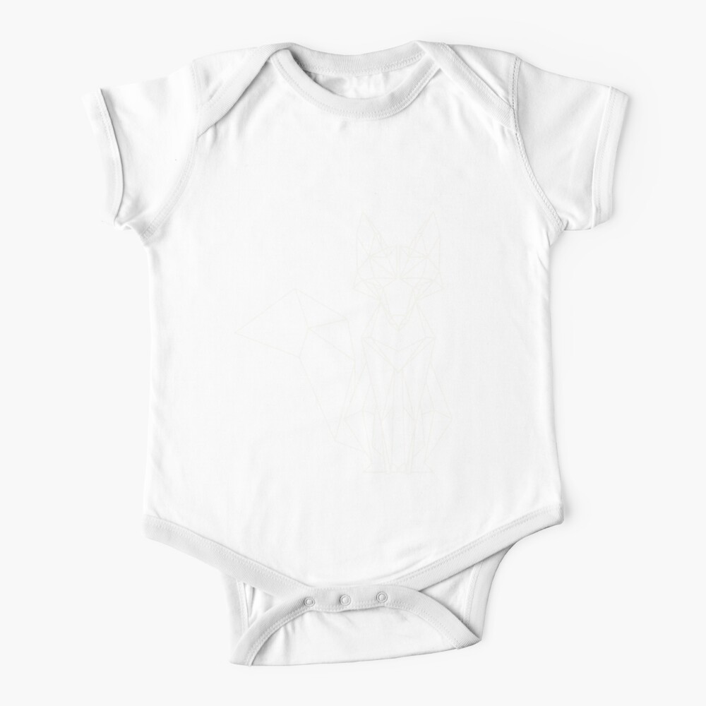 Body Para Bebe Ilustracion De Zorro Blanco Y Negro De Maliksweity Redbubble