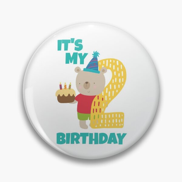 Item preview, It's My 2nd Birthday, Happy 2nd Birthday, Happy second Birthday Bear Design for boys and girls designed and sold by marosharaf.