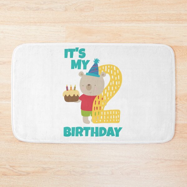 Item preview, It's My 2nd Birthday, Happy 2nd Birthday, Happy second Birthday Bear Design for boys and girls designed and sold by marosharaf.