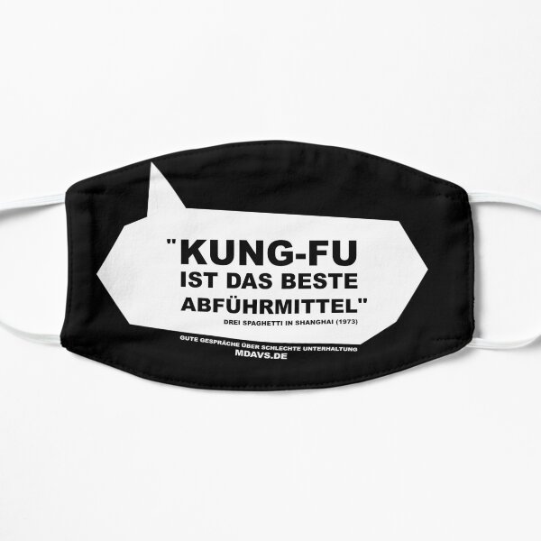 Zitat Deutsch Drei Spaghetti in Shanghai Maske