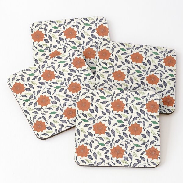 Item preview, Pattern with Flowers and Leaves designed and sold by minimalcinema.