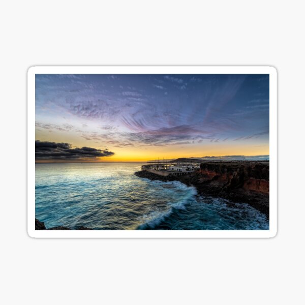 Item preview, Sunset over Marina Rubicon, Playa Blanca designed and sold by iCimages.net.
