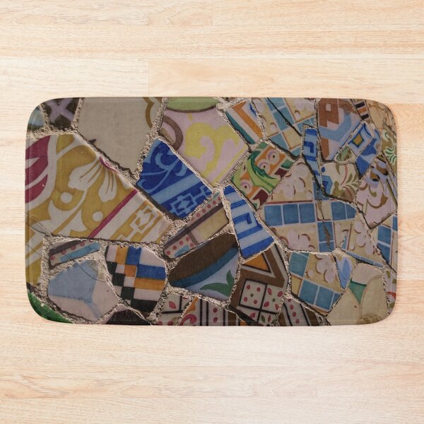 Item preview, Ceramic tile pieces at sunset in Parc Guell designed and sold by PPFImages.