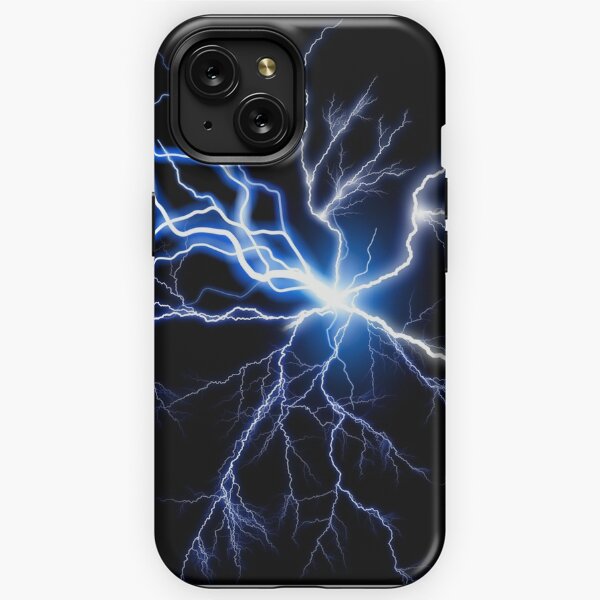 Blue Thunder Storm Colorful Lightning graphic