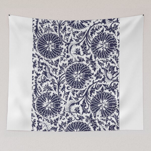 Item preview, Blue and White Floral Design designed and sold by minimalcinema.