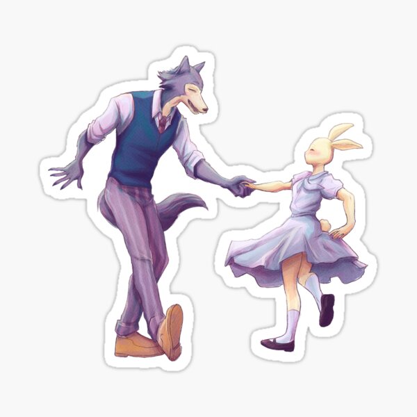 beastars legoshi and haru dancing Pegatina