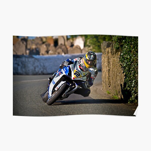 Guy Martin Isle Of Man TT Wall Art Printed Canvas Picture A1.30"x20"30mm Deep 
