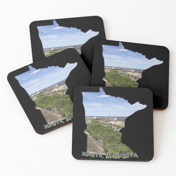 Item preview, Minnesota State Outline (Duluth and Aerial Lift Bridge) designed and sold by gorff.