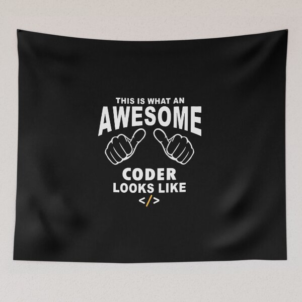 Item preview, AWESOME CODER LOOKS LIKE designed and sold by thegoodplan.