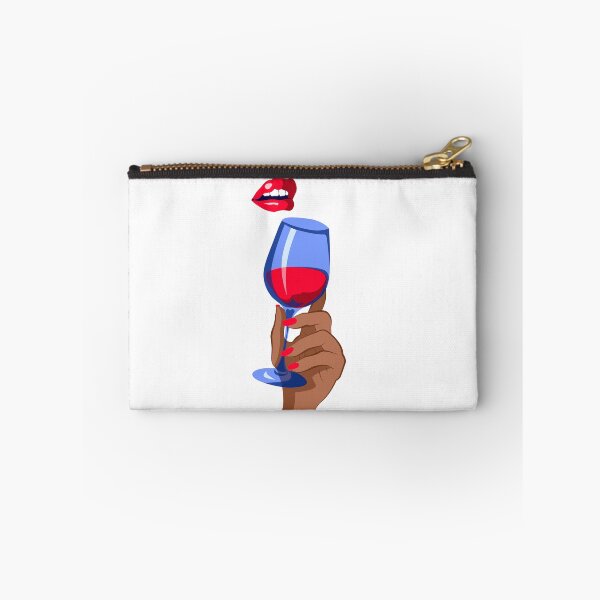Item preview, lips and a glass of wine designed and sold by AvotArt.