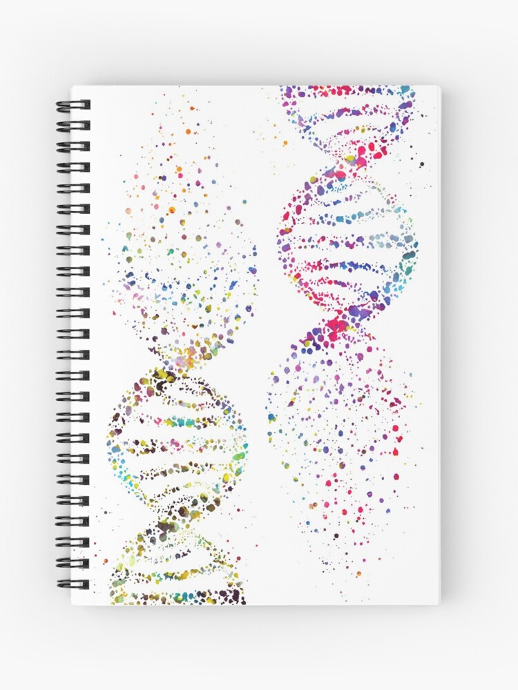 DNA, Watercolor Art,Dna double helix genetic