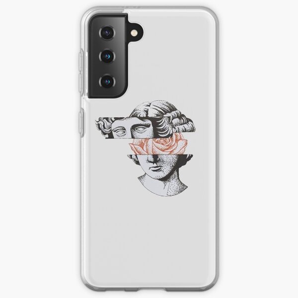 Greek Statue With Flower Mind Samsung Galaxy Soft Case