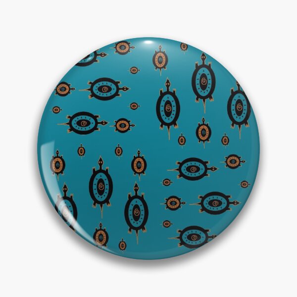 Item preview, Blue Turtles All the Way Round designed and sold by GrimalkinStudio.