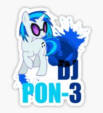 DJ pon-3 Sticker