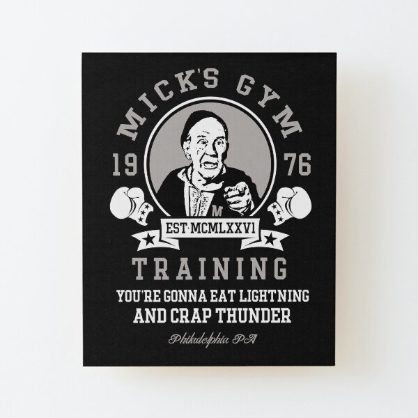 Mick's Gym Wood Mounted Print