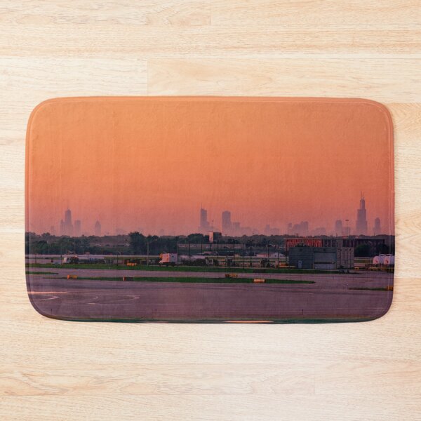 Item preview, Empty O'Hare Runways, Chicago Skyline Silhouette  designed and sold by Enzwell.