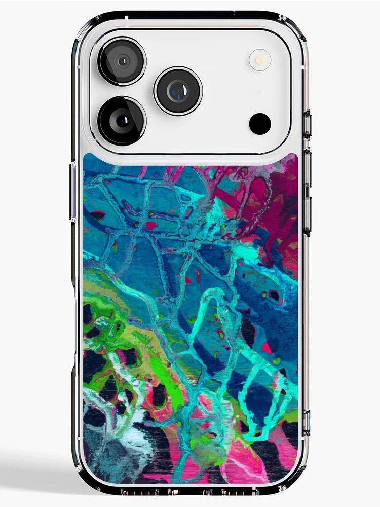 Thumbnail 1 of 5, iPhone Case, Multicolor Abstract Pattern designed and sold by MyTribePatterns.