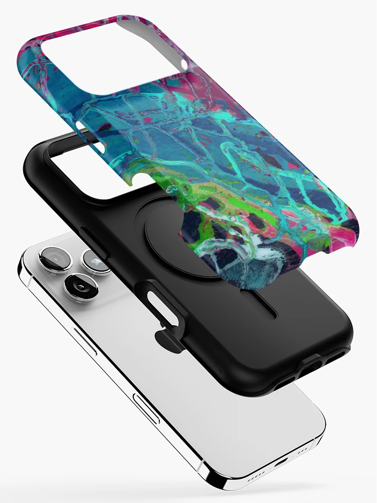 Thumbnail 2 of 4, iPhone Case, Multicolor Abstract Pattern  designed and sold by MyTribePatterns.