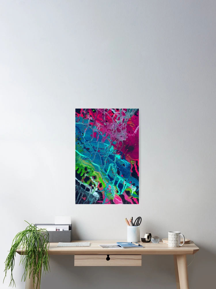 Thumbnail 2 of 3, Poster, Multicolor Abstract Pattern designed and sold by MyTribePatterns.