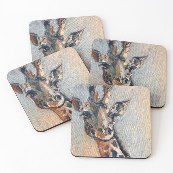 Item preview, Painterly Giraffe Portrait in Colour designed and sold by Julie Mayo.
