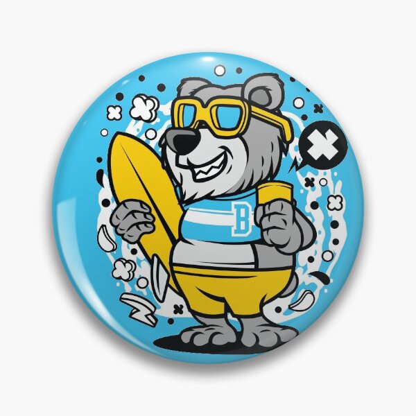 Item preview, Hang ten Surfing Bear  designed and sold by Nickelparis.