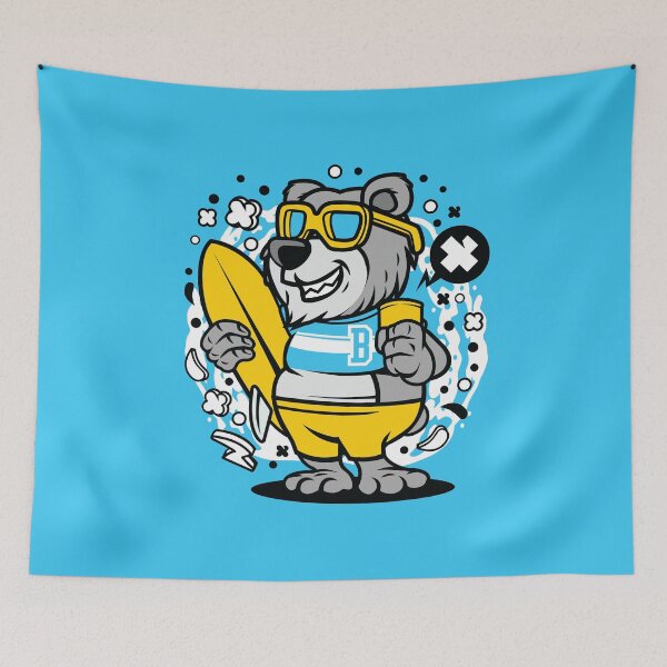 Item preview, Hang ten Surfing Bear  designed and sold by Nickelparis.