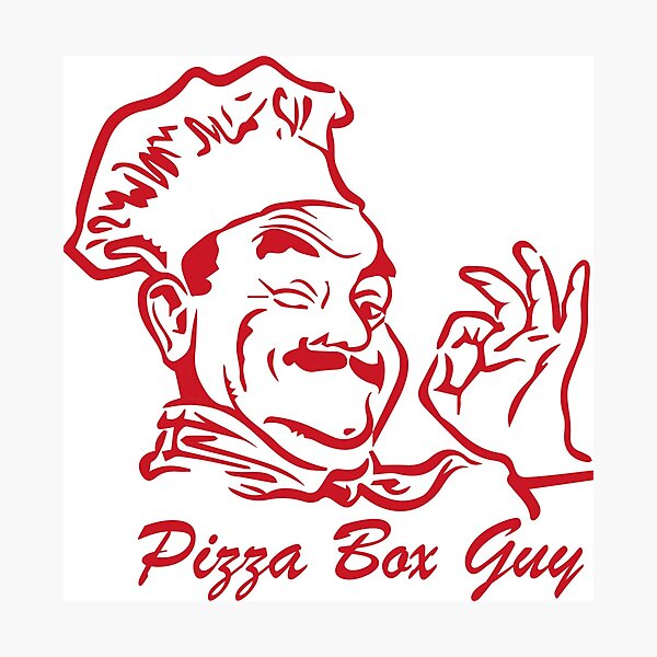 Pizza Box Guy Sticker for Sale by cmccusker