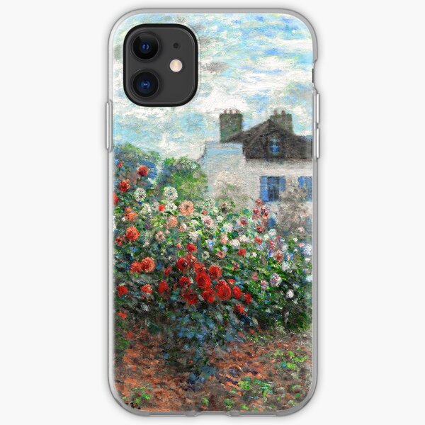 Claude Monet Artist's Garden Argenteuil Fine Art iPhone Soft Case