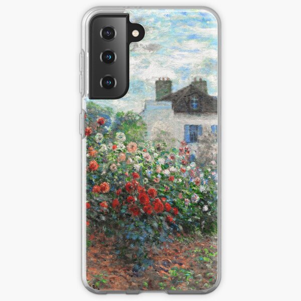 Claude Monet Artist's Garden Argenteuil Fine Art Samsung Galaxy Soft Case