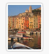Cinque Terre Unesco Portovenere Italian Fishing Village Greeting Card Sticker