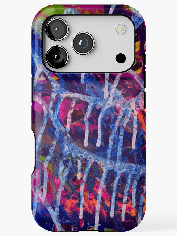 Thumbnail 1 of 4, iPhone Case, Multicolored Abstract Pattern designed and sold by MyTribePatterns.