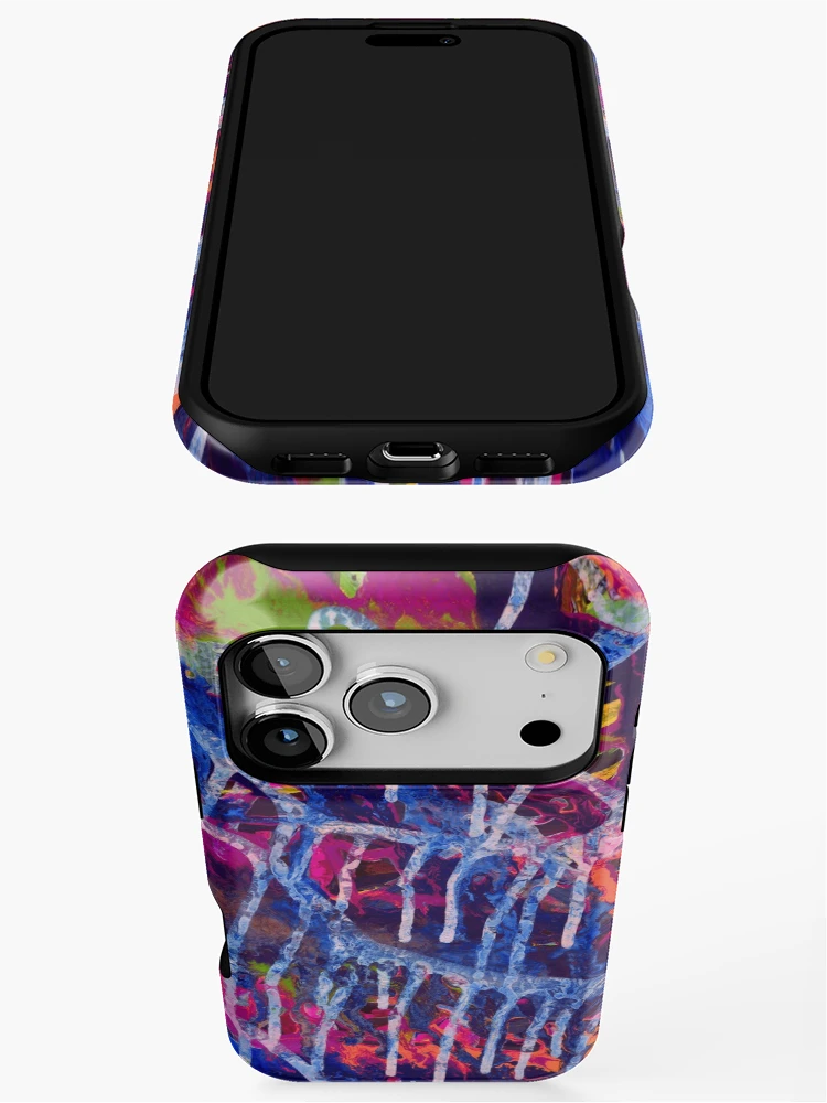 Thumbnail 3 of 4, iPhone Case, Multicolored Abstract Pattern designed and sold by MyTribePatterns.