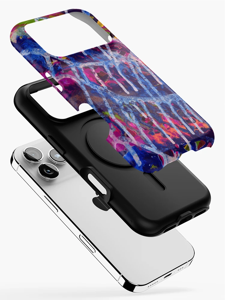 Thumbnail 2 of 4, iPhone Case, Multicolored Abstract Pattern designed and sold by MyTribePatterns.