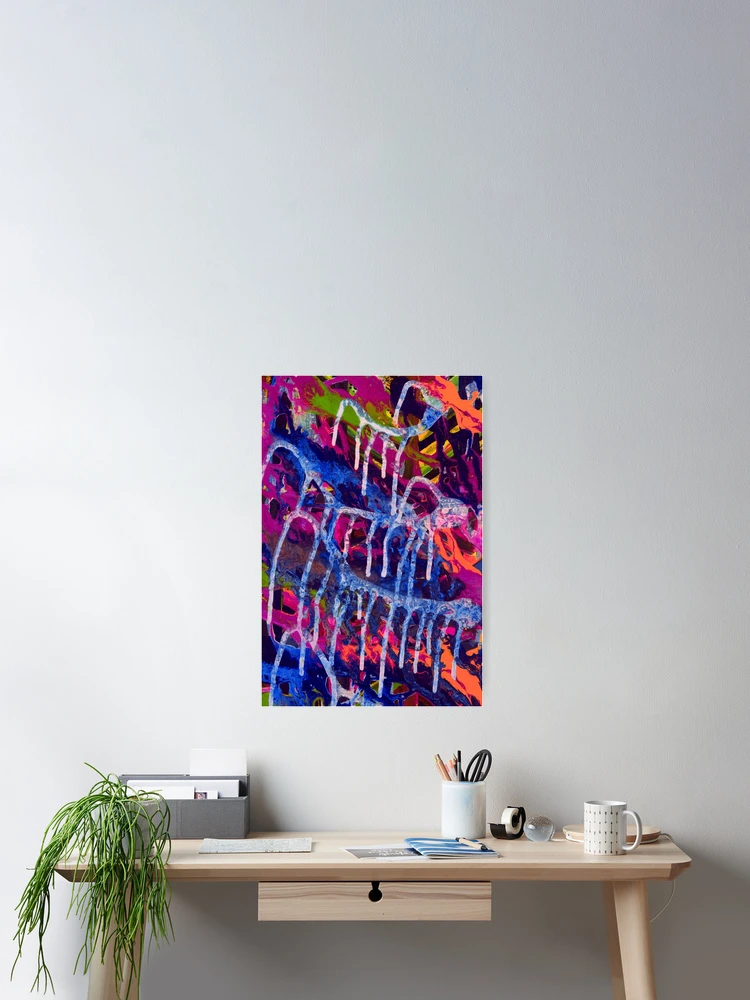 Thumbnail 2 of 3, Poster, Multicolored Abstract Pattern designed and sold by MyTribePatterns.