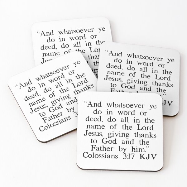 Item preview, Colossians 3:17 KJV designed and sold by IBMClothing.
