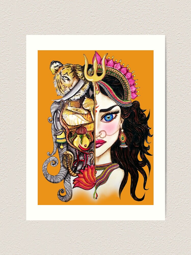 God Printed Spiritual Sketching Drawing Doodle Art Work Wiro Bound 120GSM  Paper A4 Sketch Book,160 Pages Watercolour Notebook Diary - Maa Durga  White. : Amazon.in: Home & Kitchen