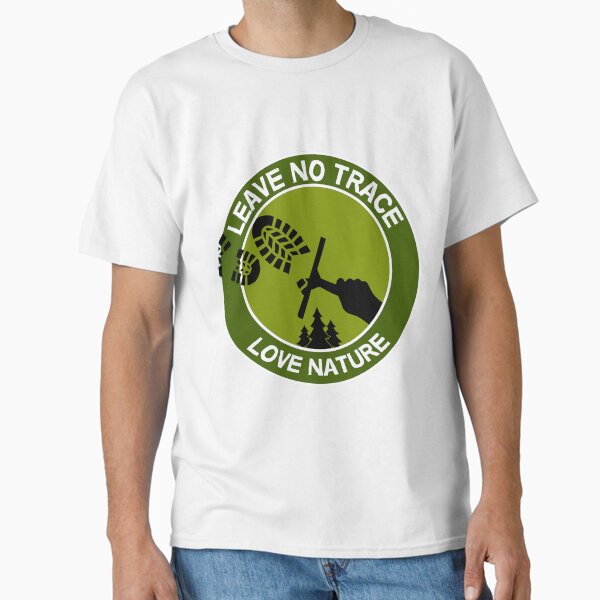 Aperçu de l'œuvre Ne laisse aucune trace - Aime la nature - Aime la pêche - Aime le camping - Respecte la nature - Aime la vie créée et vendue par happygiftideas.