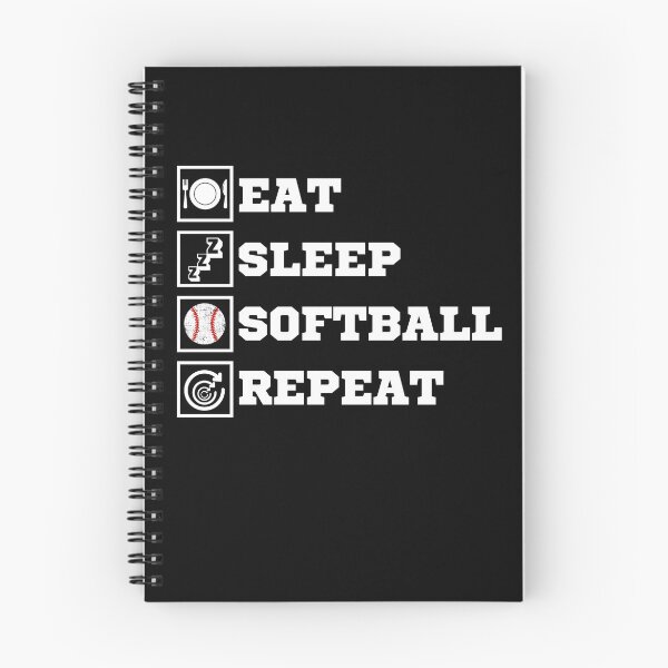 Item preview, Eat Sleep Softball Repeat Fast Pitch Softball Player Gift Gear designed and sold by DynamicDesign.