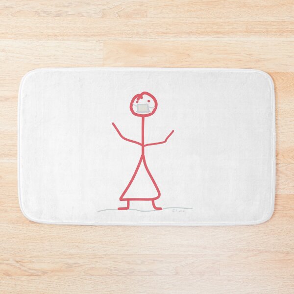 Item preview, Protective mask stick figure help protective mask designed and sold by KlareLinie.