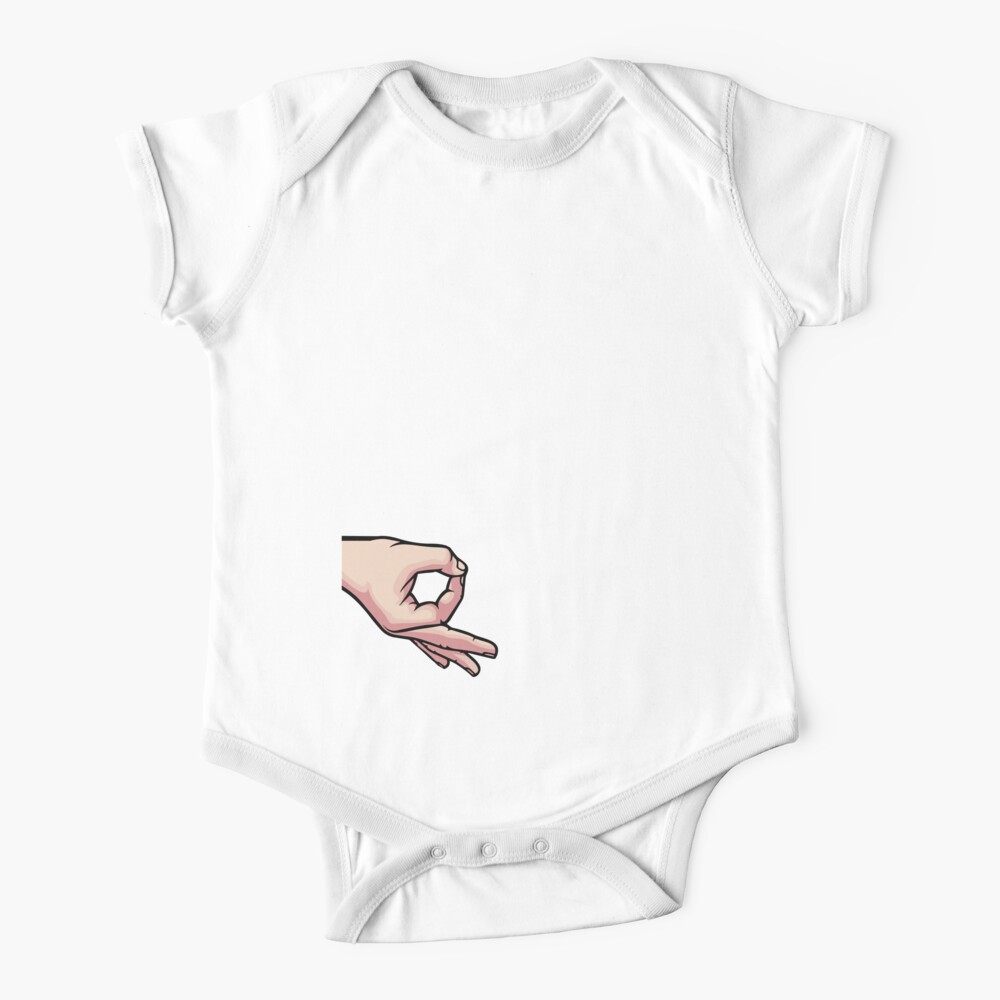 Haha Made You Look Funny Finger Circle Game T-shirt Baby One-Piece