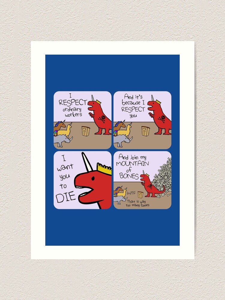 Alternate view of Respect (Horned Warrior Friends) Art Print