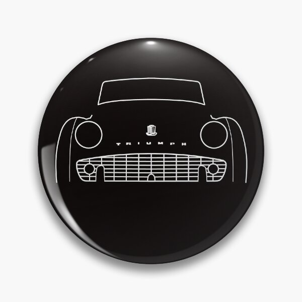 Item preview, Triumph TR3 classic car outline graphic (white) designed and sold by soitwouldseem.