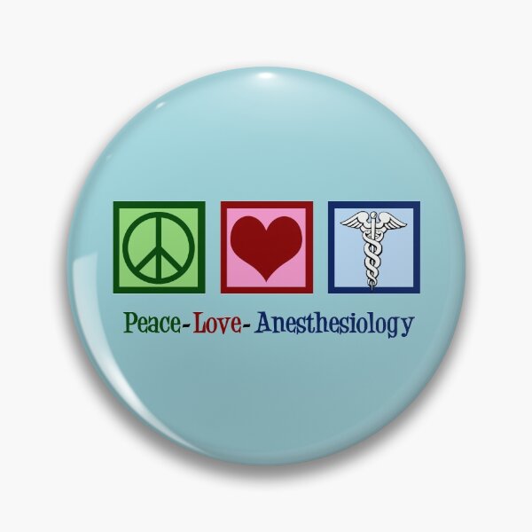 Item preview, Peace Love Anesthesiology designed and sold by Epic Love Designs.