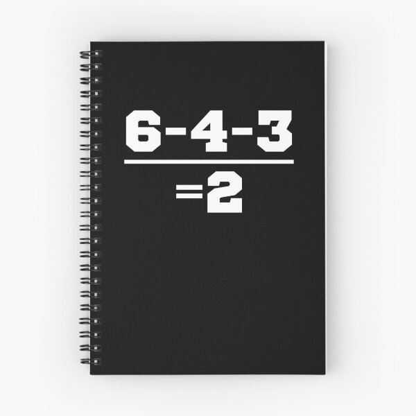 Item preview, 6-4-3=2 Baseball Double Play Funny Inside Baseball Player Gear designed and sold by DynamicDesign.