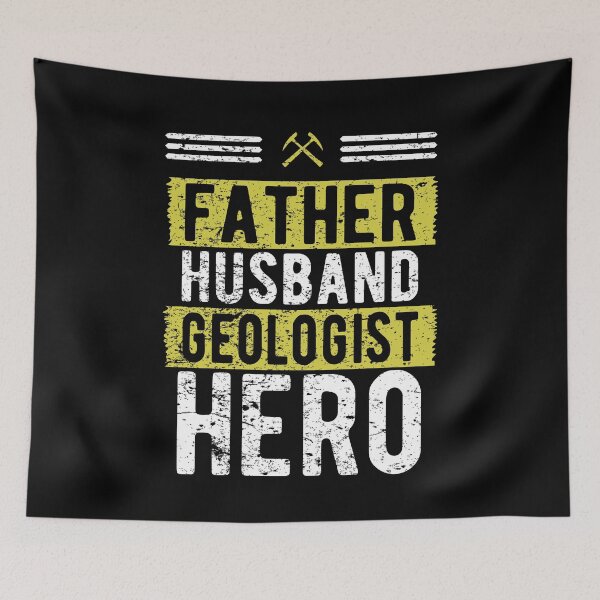 Item preview, Father Husband Geologist Hero Gift t shirt designed and sold by Dan66.