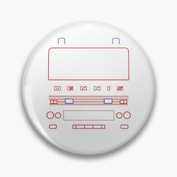 Item preview, Classic Dennis fire engine outline graphic (red)  designed and sold by soitwouldseem.