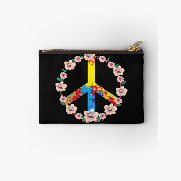 Item preview, Bohemian Wreath Peace Sign Art Hippie Peace Love Movement Gear designed and sold by DynamicDesign.