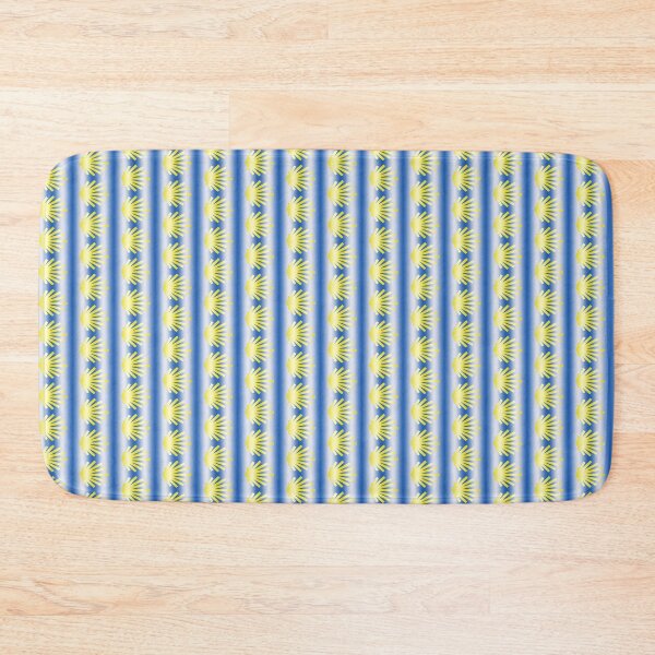 Item preview, Yellow Scallop Shell over Blue  designed and sold by Sybille-Yates.
